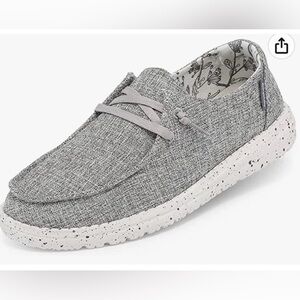 Hey Dude Wendy L Linen Slip-On in Iron